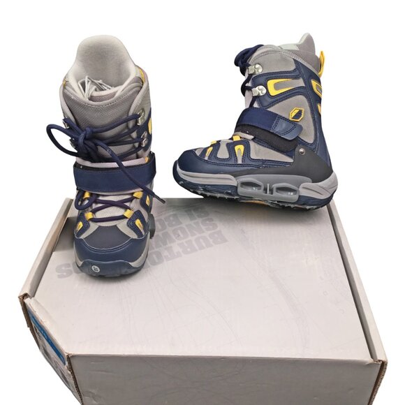 NEW! BURTON FREESTYLE SI STEP IN SNOWBOARD BOOTS! Size 3 4 5  KIDS  YOUTH  GRAY - Picture 1 of 1